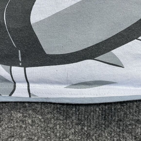 Naruto Shirt Mens Large Shippuden Oversized Naruto Kanji Men's Blue Fog 2002 - Picture 4 of 14